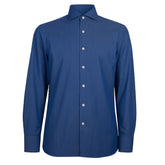 Made in Italy Blue Cotton Men's Shirt